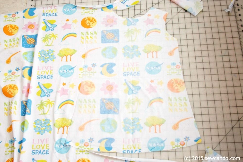 Making a Flutter Ruffle Trim Nightgown AND A Pattern For It Sew Can